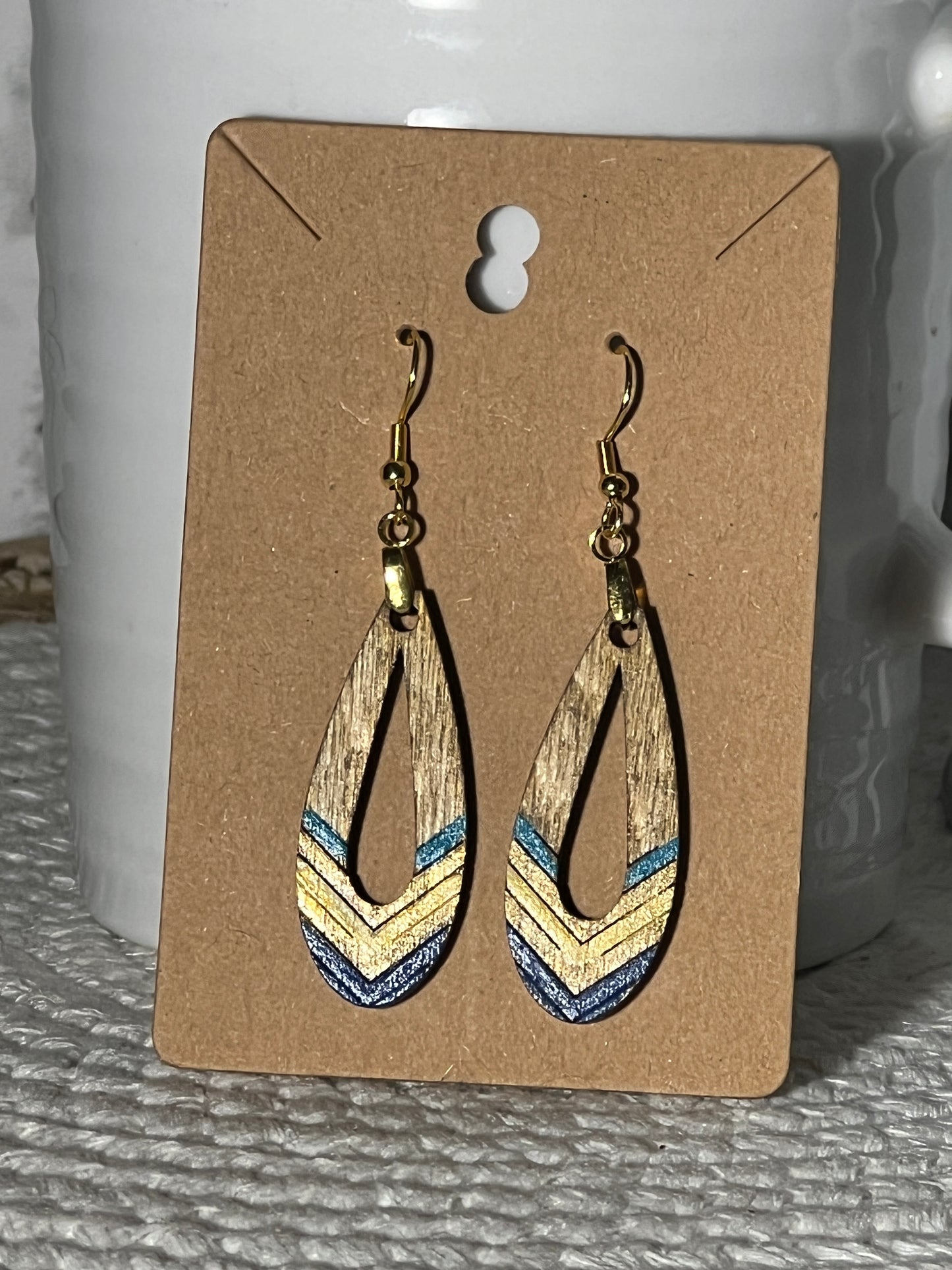 Elongated Slender Teardrop Earring