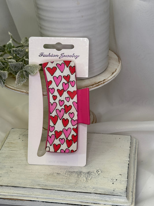 Hearts a Plenty Valentine Hair Clip