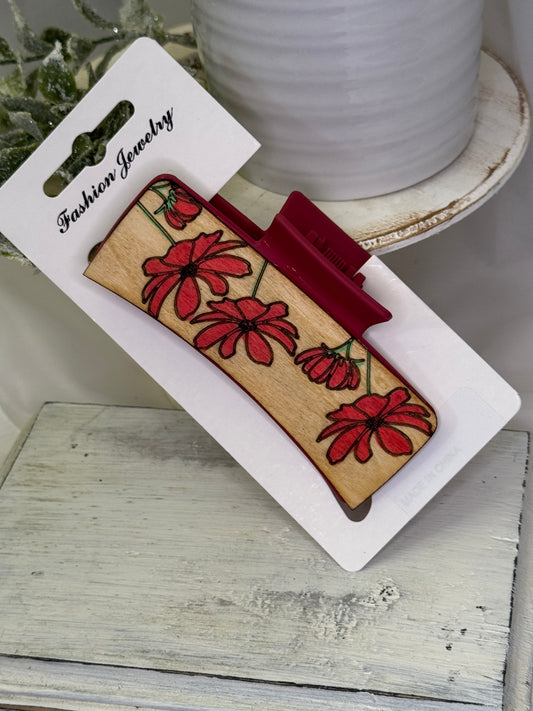 Wildflowers in the Wind Hair Clip